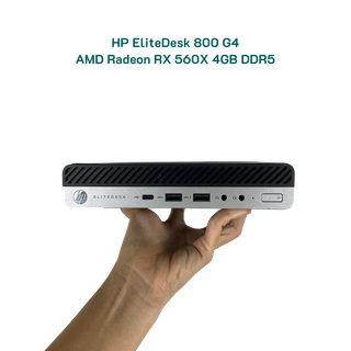 Mini PC HP Elitedesk 800 G4 Mini phiên bản đặc biệt hỗ trợ card đồ họa rời AMD Radeon RX 560X 4GB DDR5