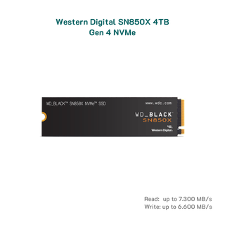 Ổ cứng SSD Western Digital SN850X 4TB M.2 PCIe Gen 4 