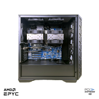 Siêu máy trạm Gigabyte Dual Epyc Rome 128 nhân / 256 luồng / turbo 3.3 GHz